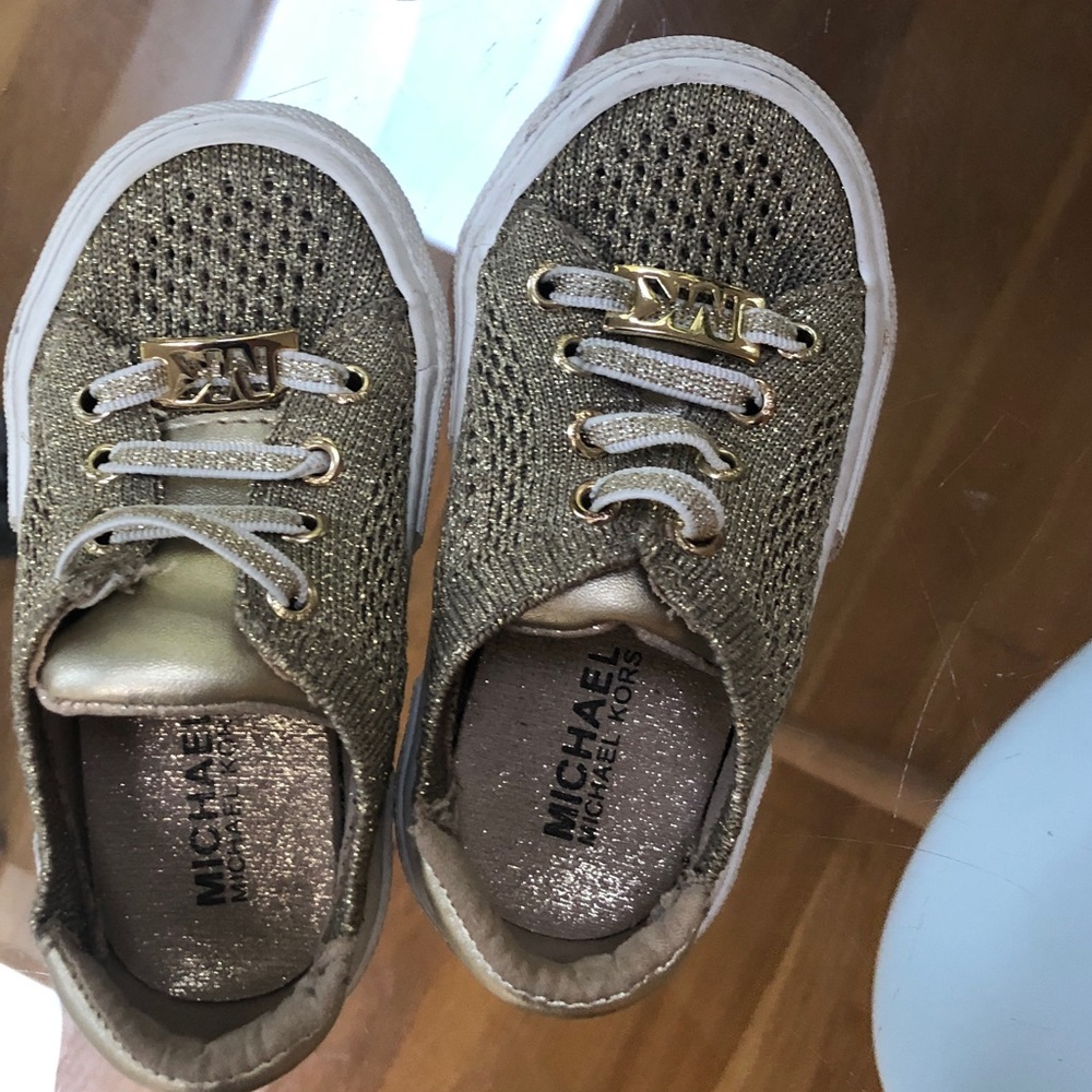 Gold MK sneakers toddler 6